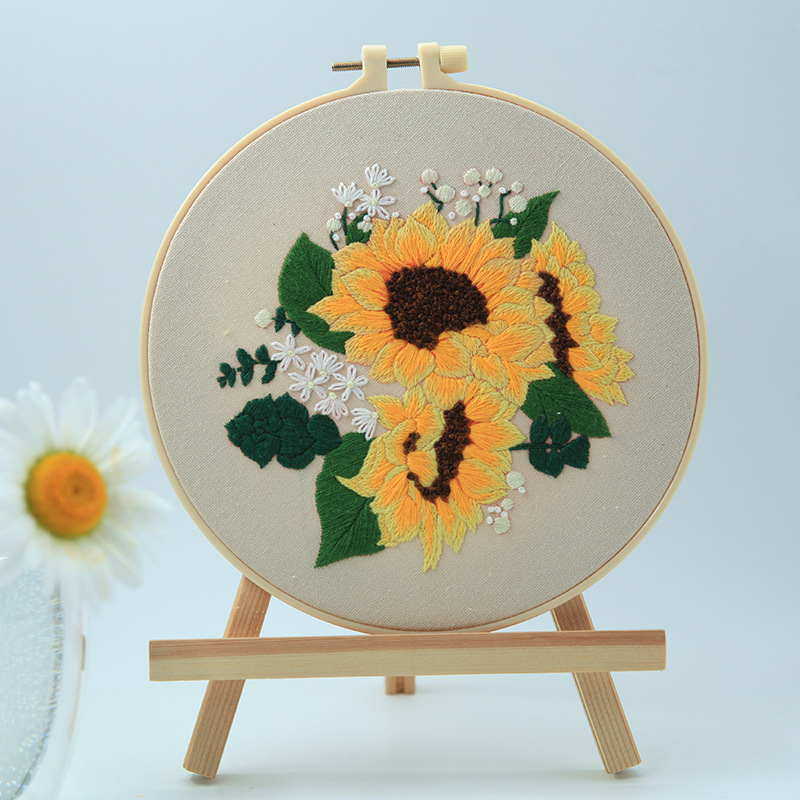 Krusta šūšanas komplekts: karājošs gleznojums ar tauriņiem, ziediem un zāli, dzīvojamajai istabai, mūsdienīgs minimālisma stils