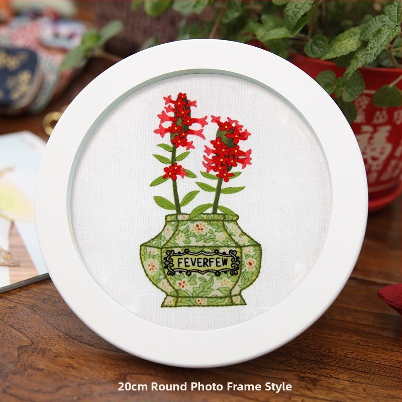 Krusta šūšanas komplekts: karājošs gleznojums ar tauriņiem, ziediem un zāli, dzīvojamajai istabai, mūsdienīgs minimālisma stils