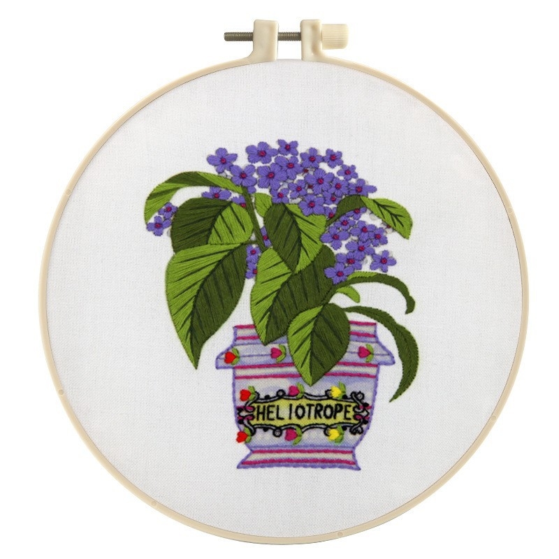 Krusta šūšanas komplekts: karājošs gleznojums ar tauriņiem, ziediem un zāli, dzīvojamajai istabai, mūsdienīgs minimālisma stils