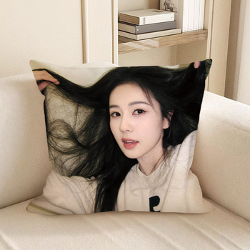 Dvostrani jastuk s temom ljubavi, plišani, iz serije jastuka za dnevni boravak, Zheng Shuyi, Jiang Xue Ning i Li Susu