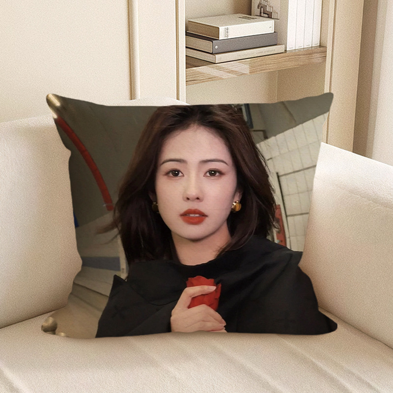 Dvostrani jastuk s temom ljubavi, plišani, iz serije jastuka za dnevni boravak, Zheng Shuyi, Jiang Xue Ning i Li Susu