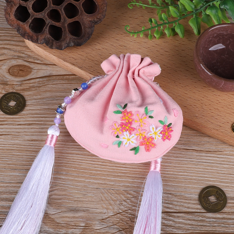 DIY izšūšanas komplekts iesācējiem ar Suzhou izšuvumu, etnisks Ķīnas stila raksts (Chinese Style sērija), auduma izšūšanas komplekts ārējai lietošanai