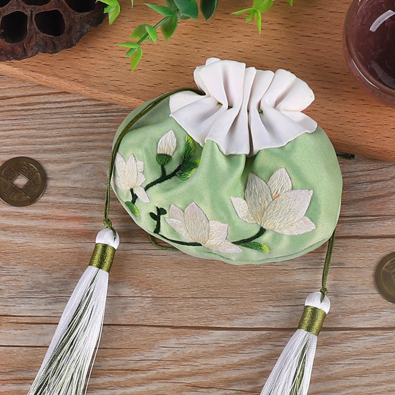 DIY izšūšanas komplekts iesācējiem ar Suzhou izšuvumu, etnisks Ķīnas stila raksts (Chinese Style sērija), auduma izšūšanas komplekts ārējai lietošanai