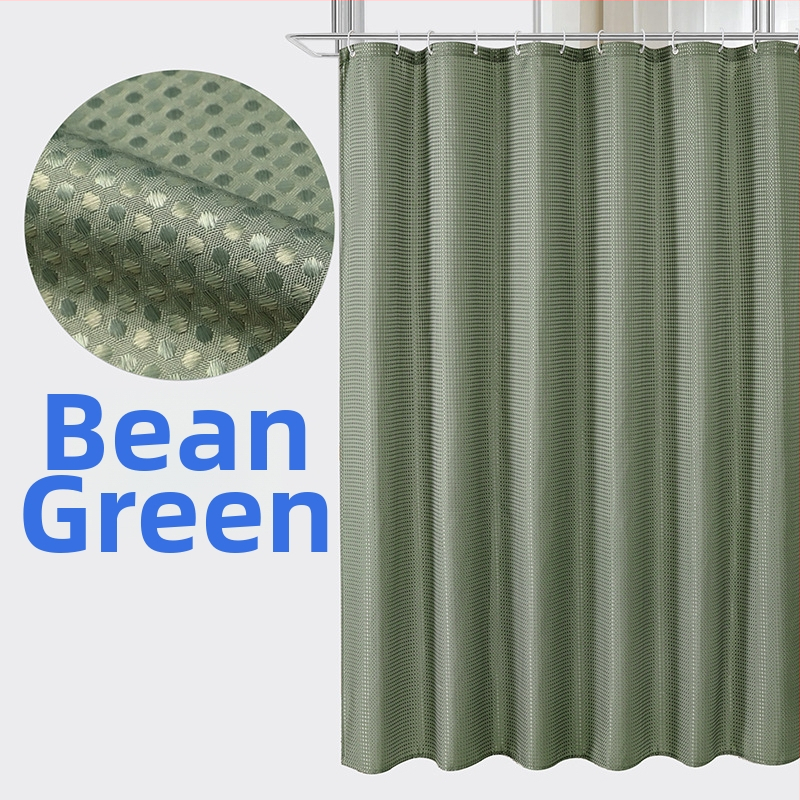 Poliesterio dušo užuolaida su vaflinės tekstūros, pritaikomas modelis, logotipo spausdinimas galimas, prekės ženklas Zhihang Youpin