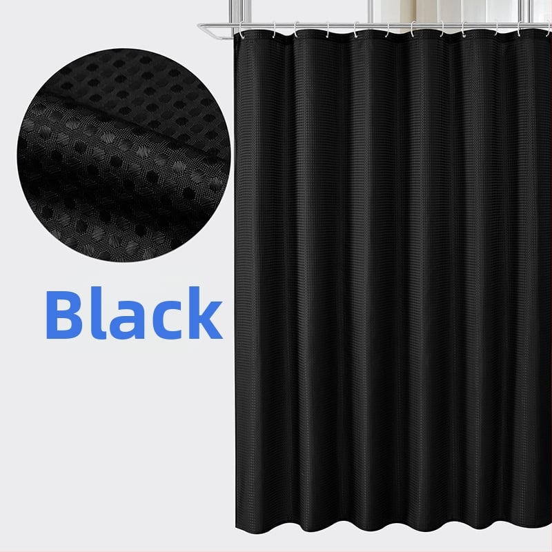 Poliesterio dušo užuolaida su vaflinės tekstūros, pritaikomas modelis, logotipo spausdinimas galimas, prekės ženklas Zhihang Youpin