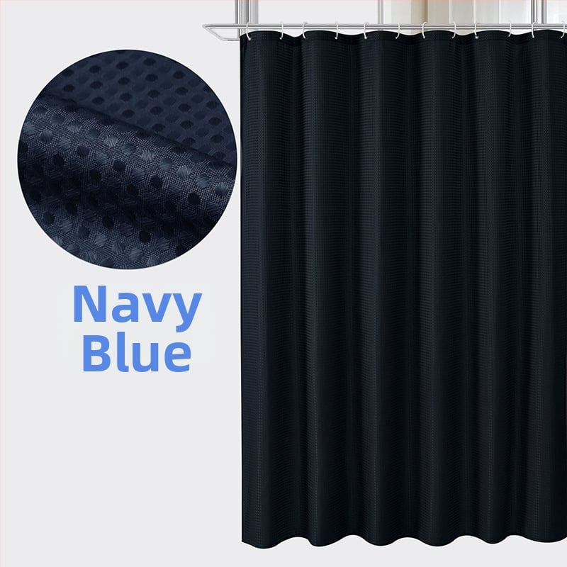 Poliesterio dušo užuolaida su vaflinės tekstūros, pritaikomas modelis, logotipo spausdinimas galimas, prekės ženklas Zhihang Youpin