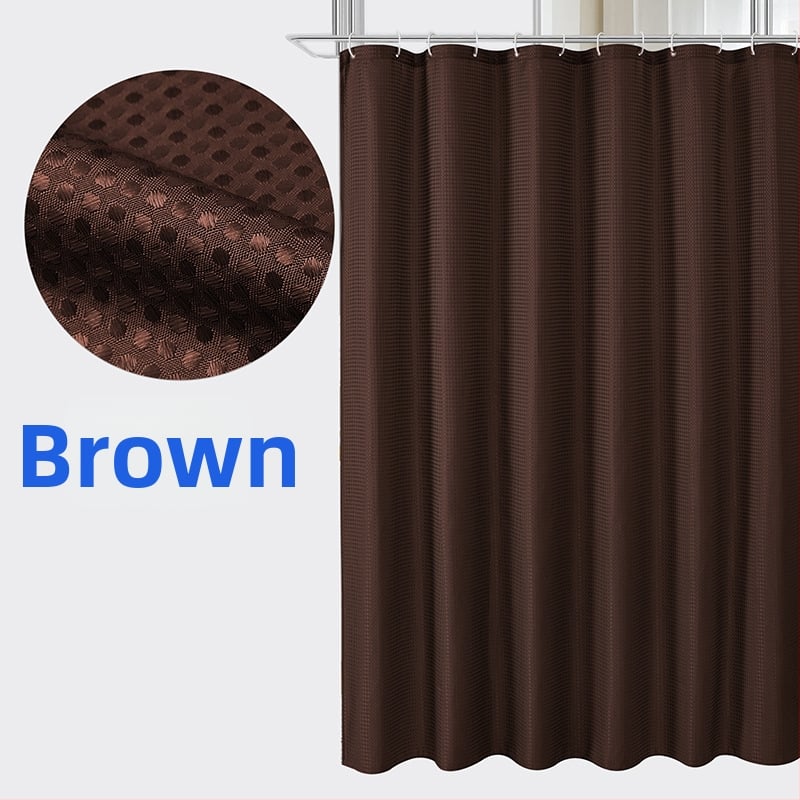 Poliesterio dušo užuolaida su vaflinės tekstūros, pritaikomas modelis, logotipo spausdinimas galimas, prekės ženklas Zhihang Youpin