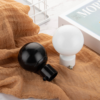 Geležinė užuolaidų lazdelės galva – kabinimo tipas, modelis 22/28 stulpai, užuolaidų priedai