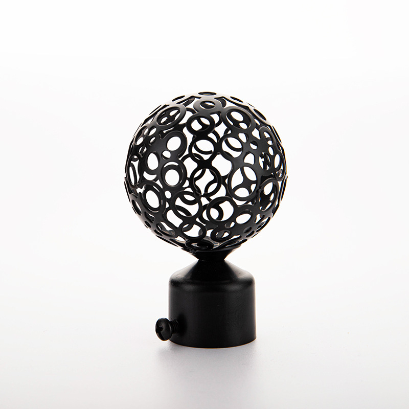 Geležinė užuolaidų lazdelės galva – kabinimo tipas, modelis 22/28 stulpai, užuolaidų priedai