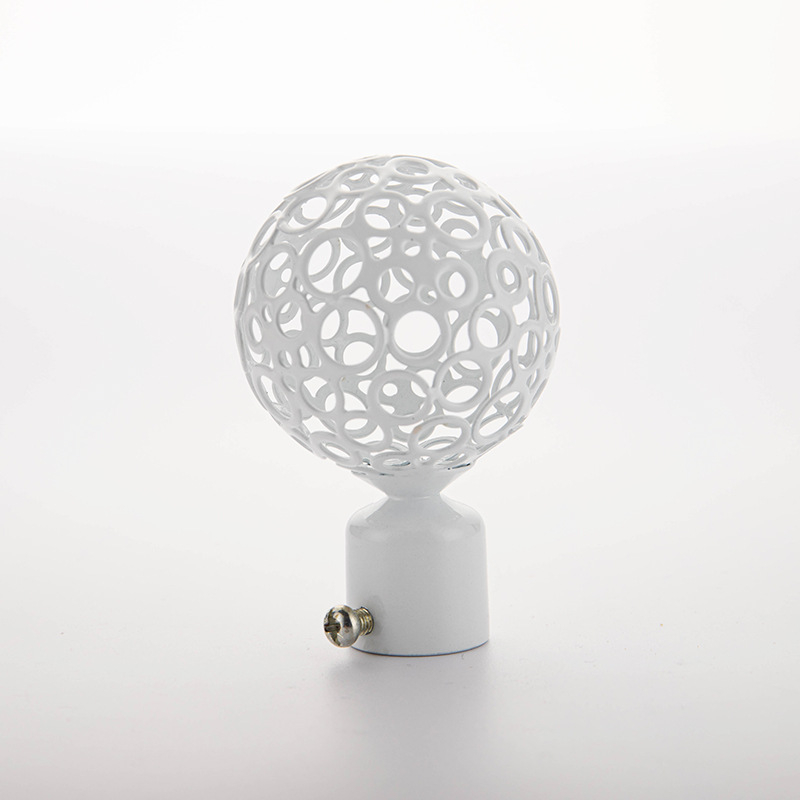 Geležinė užuolaidų lazdelės galva – kabinimo tipas, modelis 22/28 stulpai, užuolaidų priedai