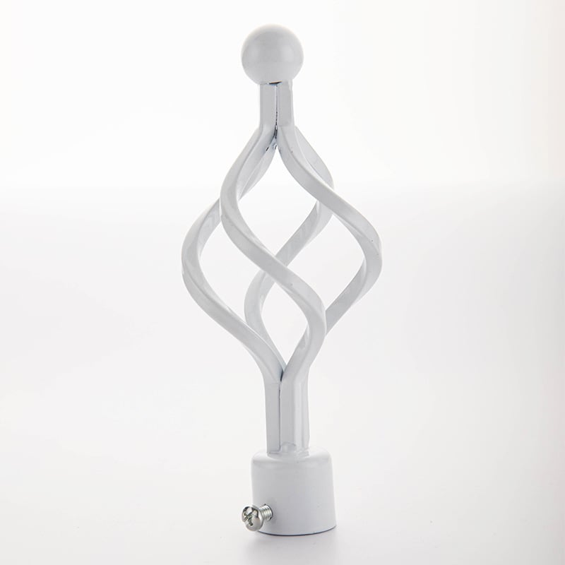 Geležinė užuolaidų lazdelės galva – kabinimo tipas, modelis 22/28 stulpai, užuolaidų priedai