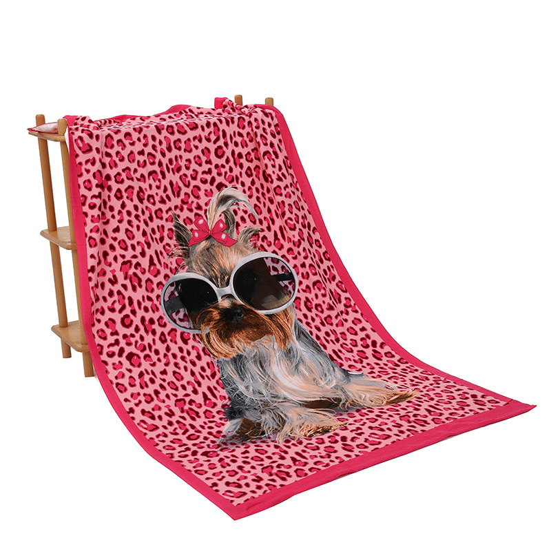 Mikropluošto pliažo rankšluostis - sugeria vandenį, greitai džiūsta, reaktyvus spausdinimas, 400–500 g, 150D siūlai