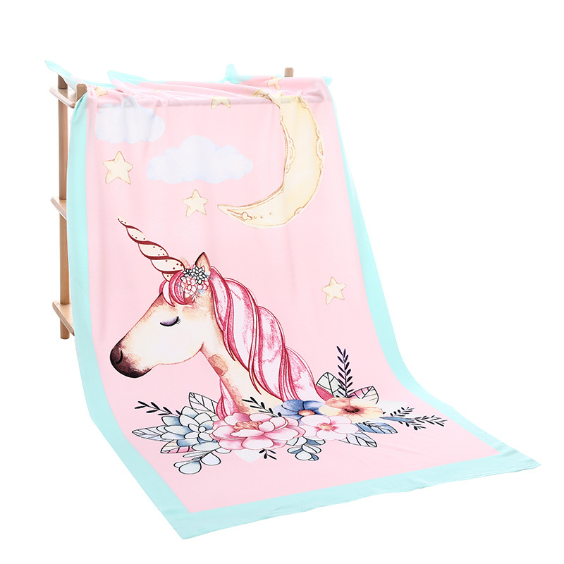 Mikropluošto pliažo rankšluostis - sugeria vandenį, greitai džiūsta, reaktyvus spausdinimas, 400–500 g, 150D siūlai