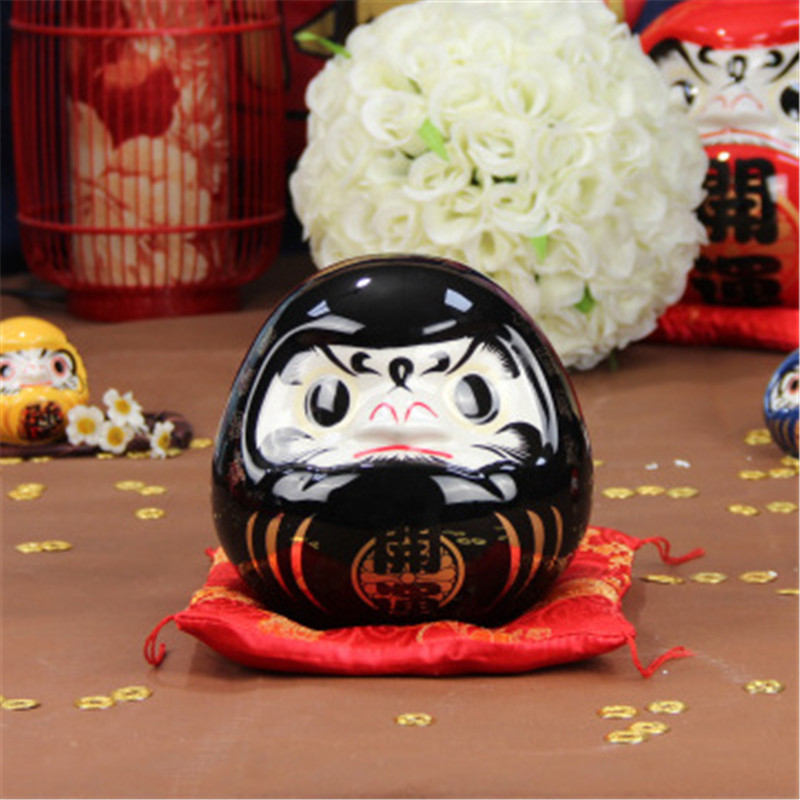 Keraminė Dharma kiaušinio piniginė — balta porcelėna, Damo stilius, interjerui sushi restorano