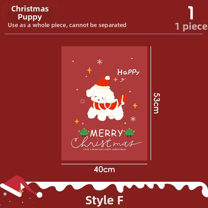 Санта-Клаус прозоречни стикери за стена – водоустойчиви стенни стикери, 2 бр, модел 69850, материал: коприна, за всекидневна