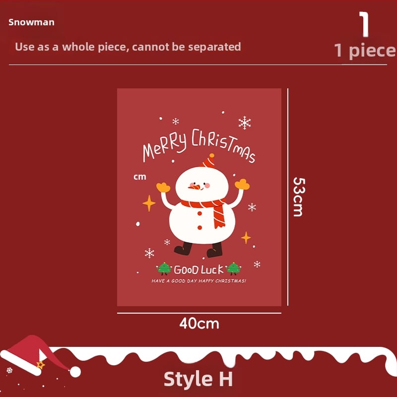 Санта-Клаус прозоречни стикери за стена – водоустойчиви стенни стикери, 2 бр, модел 69850, материал: коприна, за всекидневна