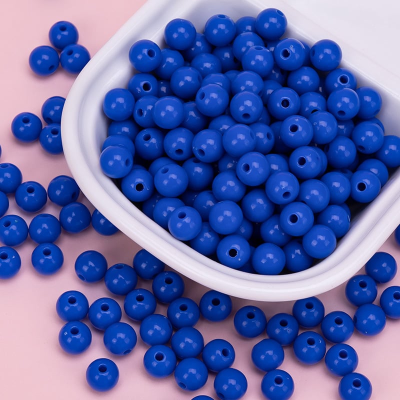Akrilne perle za DIY nakit – okrugle 10 mm, labave perle za ručnu izradu