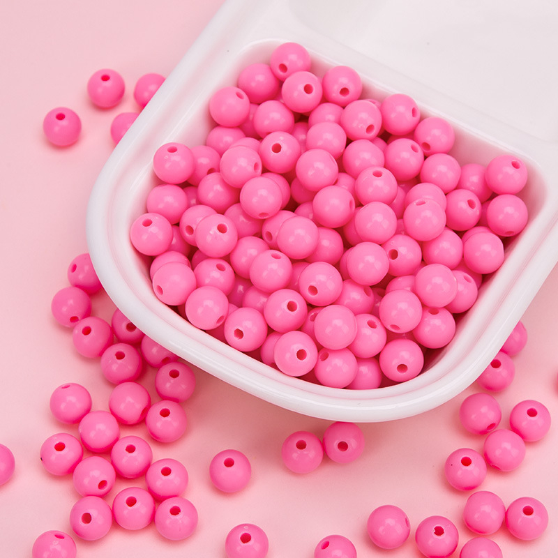 Akrilne perle za DIY nakit – okrugle 10 mm, labave perle za ručnu izradu