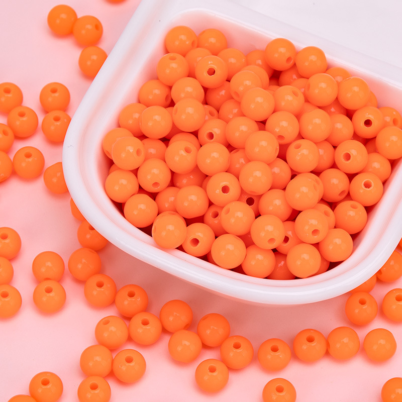 Akrilne perle za DIY nakit – okrugle 10 mm, labave perle za ručnu izradu
