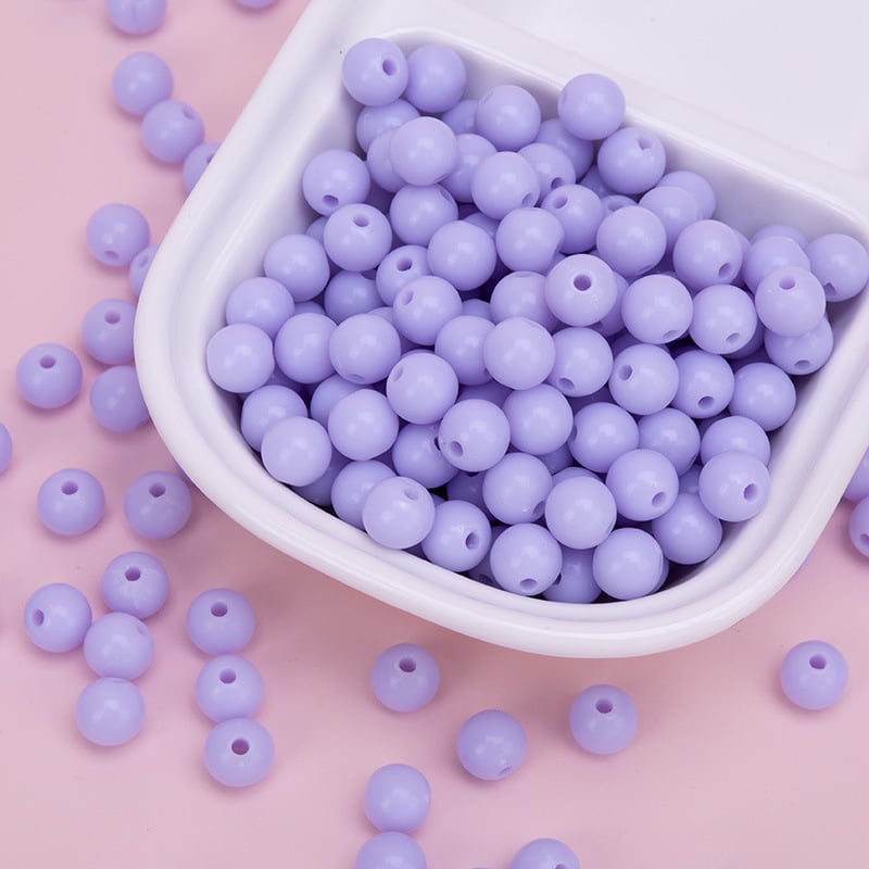 Akrilne perle za DIY nakit – okrugle 10 mm, labave perle za ručnu izradu