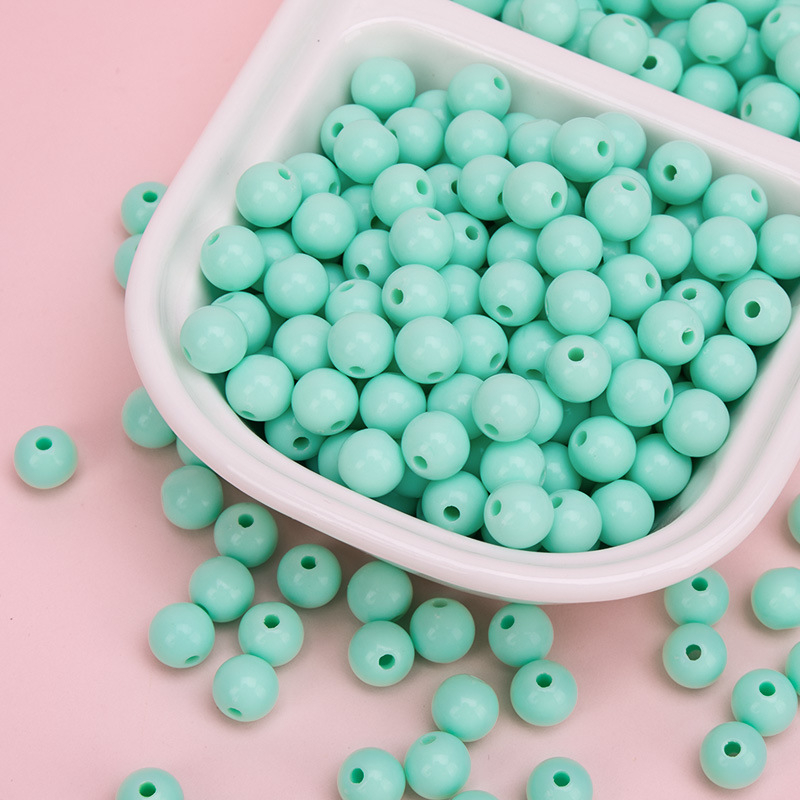 Akrilne perle za DIY nakit – okrugle 10 mm, labave perle za ručnu izradu