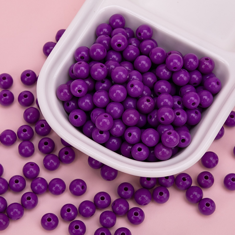 Akrilne perle za DIY nakit – okrugle 10 mm, labave perle za ručnu izradu