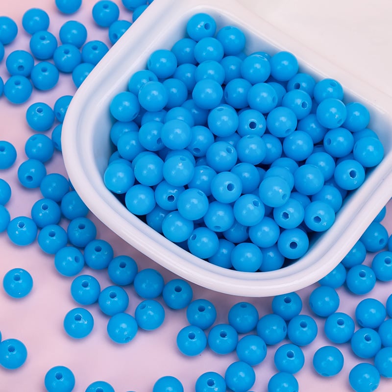 Akrilne perle za DIY nakit – okrugle 10 mm, labave perle za ručnu izradu