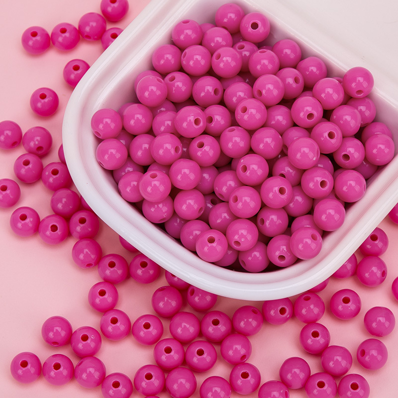 Akrilne perle za DIY nakit – okrugle 10 mm, labave perle za ručnu izradu