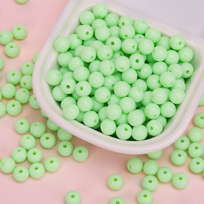 Akrilne perle za DIY nakit – okrugle 10 mm, labave perle za ručnu izradu