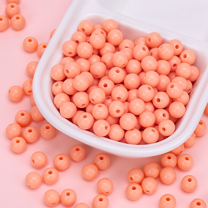 Akrilne perle za DIY nakit – okrugle 10 mm, labave perle za ručnu izradu