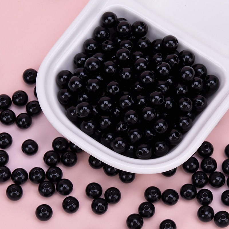 Akrilne perle za DIY nakit – okrugle 10 mm, labave perle za ručnu izradu