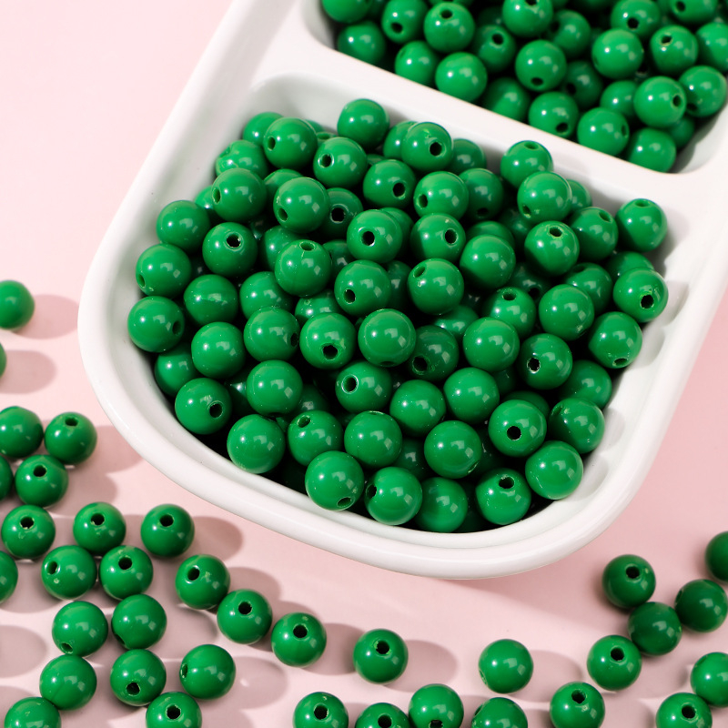 Akrilne perle za DIY nakit – okrugle 10 mm, labave perle za ručnu izradu