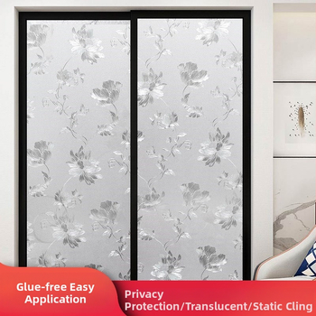 Praustuvo stiklo plėvelė privatumo užtikrinimui, matinė, geometrinis raštas, vienas lapas (vonios langams)