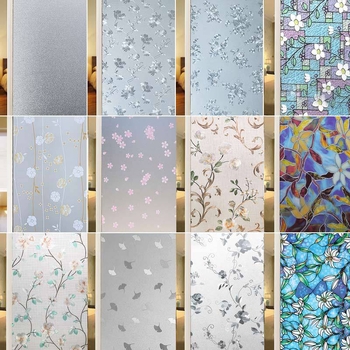 Praustuvo stiklo plėvelė privatumo užtikrinimui, matinė, geometrinis raštas, vienas lapas (vonios langams)