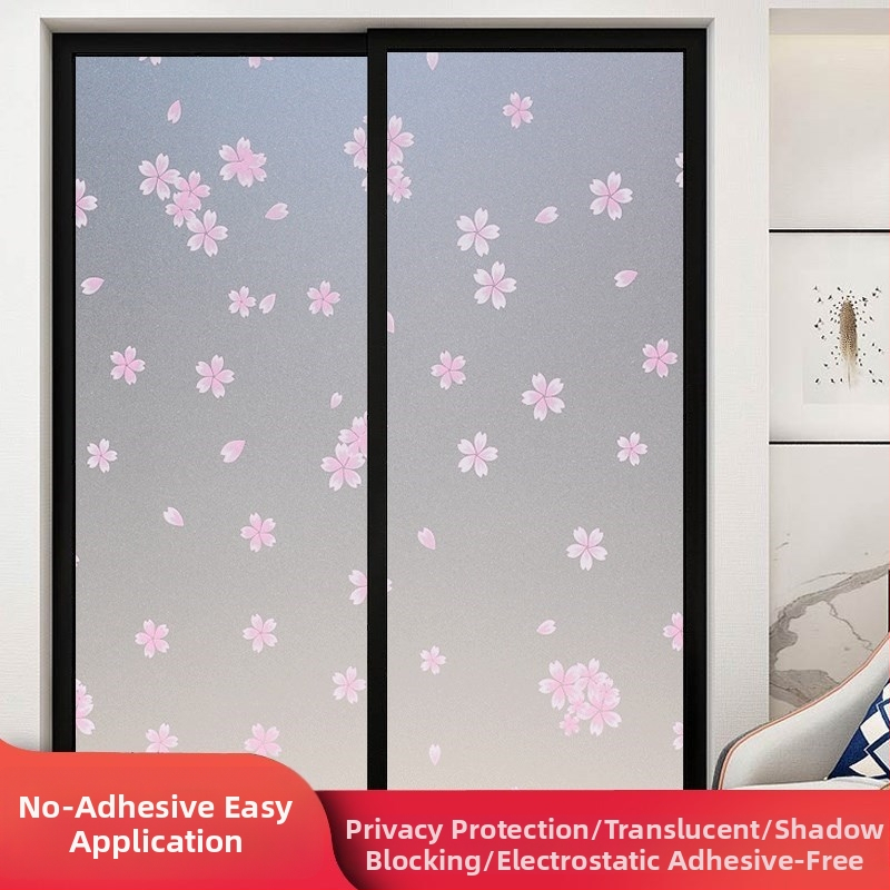 Praustuvo stiklo plėvelė privatumo užtikrinimui, matinė, geometrinis raštas, vienas lapas (vonios langams)