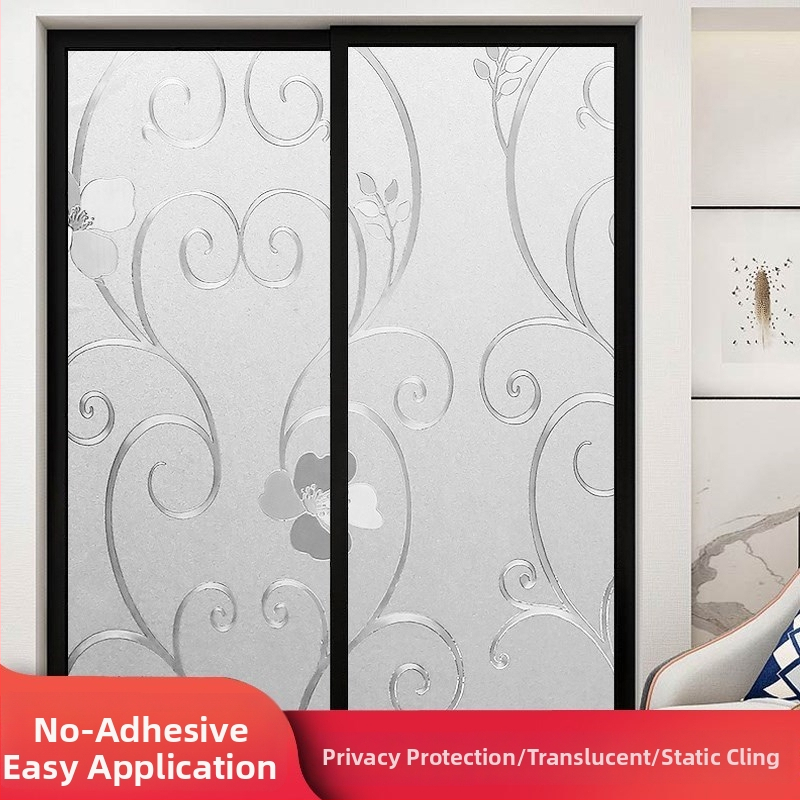 Praustuvo stiklo plėvelė privatumo užtikrinimui, matinė, geometrinis raštas, vienas lapas (vonios langams)