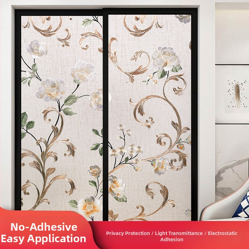 Praustuvo stiklo plėvelė privatumo užtikrinimui, matinė, geometrinis raštas, vienas lapas (vonios langams)