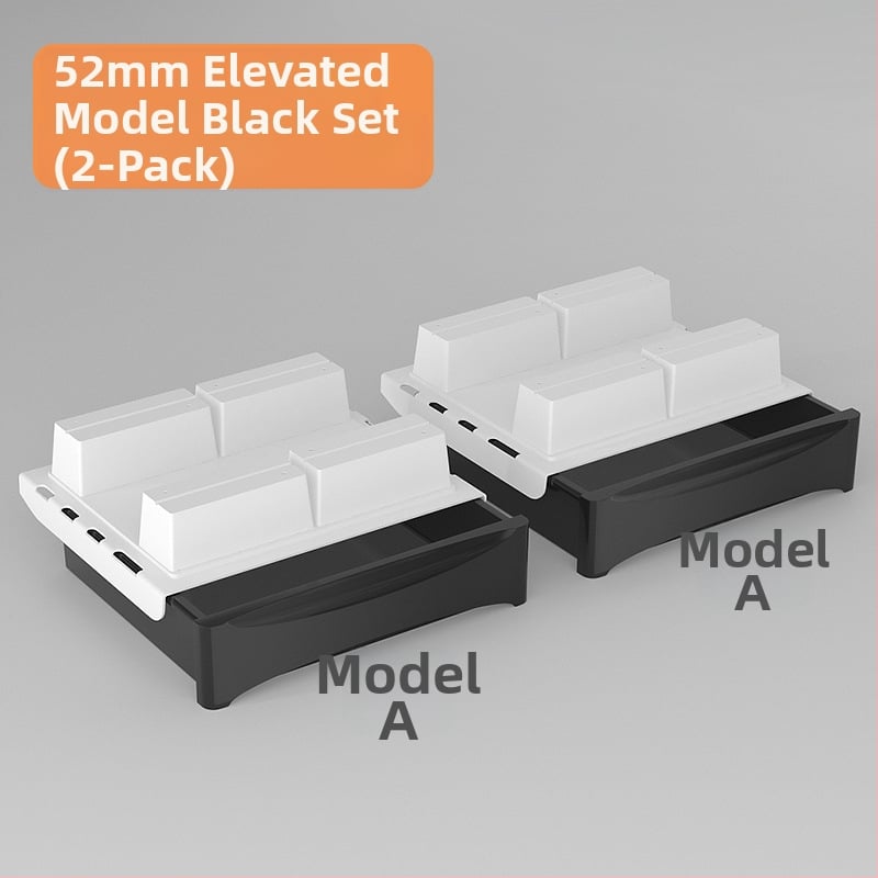 Po stalčiumi ištraukiama laikymo dėžutė su lipniu tvirtinimu, be gręžimo, 45 L talpa, PP plastikas, modelis 090