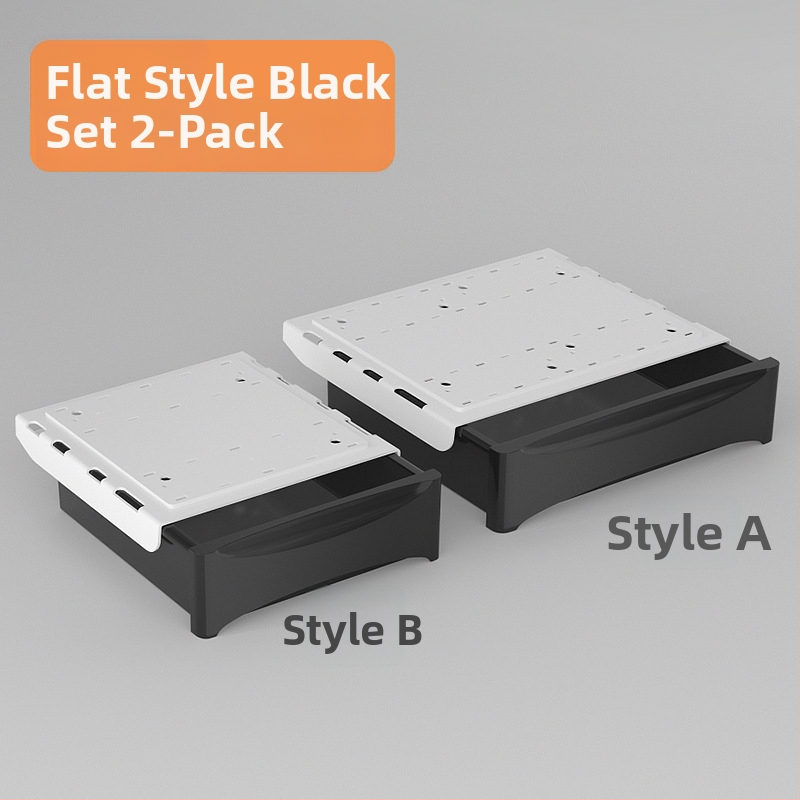 Po stalčiumi ištraukiama laikymo dėžutė su lipniu tvirtinimu, be gręžimo, 45 L talpa, PP plastikas, modelis 090