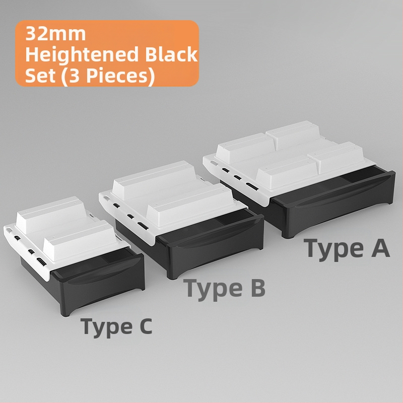 Po stalčiumi ištraukiama laikymo dėžutė su lipniu tvirtinimu, be gręžimo, 45 L talpa, PP plastikas, modelis 090