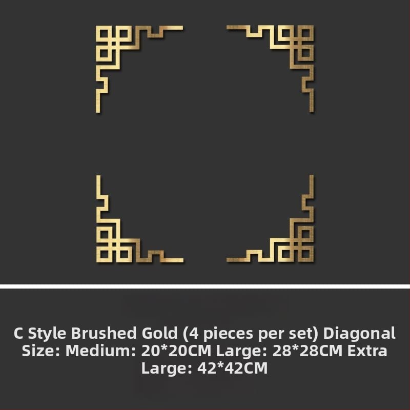 Стикер за стена – китайски стил геометричен 3D PVC за стъклени врати, външна употреба