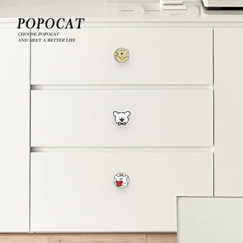 Дръжка за шкаф от акрил, дизайн с мило животно, JY376, Nine One, 1 бр.