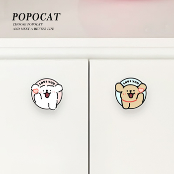 Дръжка за шкаф от акрил, дизайн с мило животно, JY376, Nine One, 1 бр.