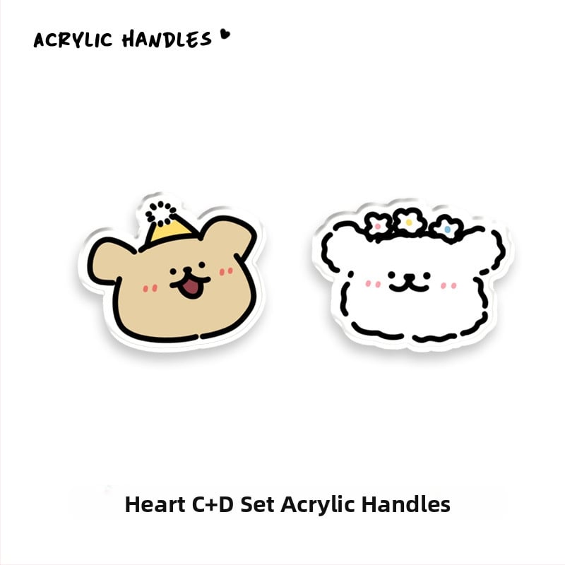 Дръжка за шкаф от акрил, дизайн с мило животно, JY376, Nine One, 1 бр.