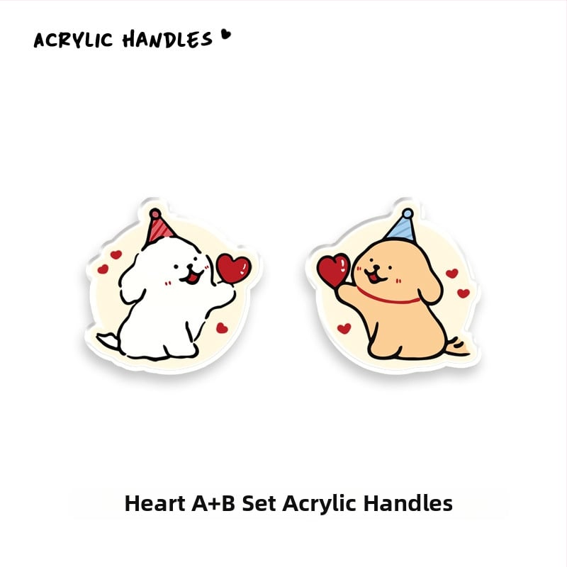 Дръжка за шкаф от акрил, дизайн с мило животно, JY376, Nine One, 1 бр.