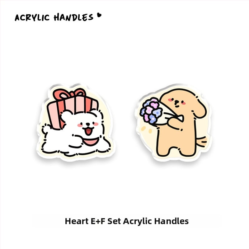 Дръжка за шкаф от акрил, дизайн с мило животно, JY376, Nine One, 1 бр.