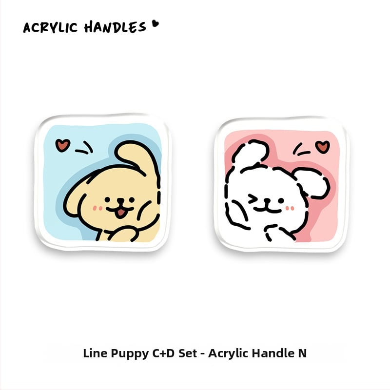 Дръжка за шкаф от акрил, дизайн с мило животно, JY376, Nine One, 1 бр.