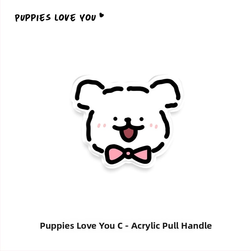 Дръжка за шкаф от акрил, дизайн с мило животно, JY376, Nine One, 1 бр.