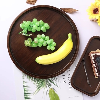 Stačiakampis bambukinis arbatos padėklas su glazūruota paviršiumi, vientisas raštas, naujo Kinų stiliaus, tinkamas viešbučiams ir arbatos serviravimui