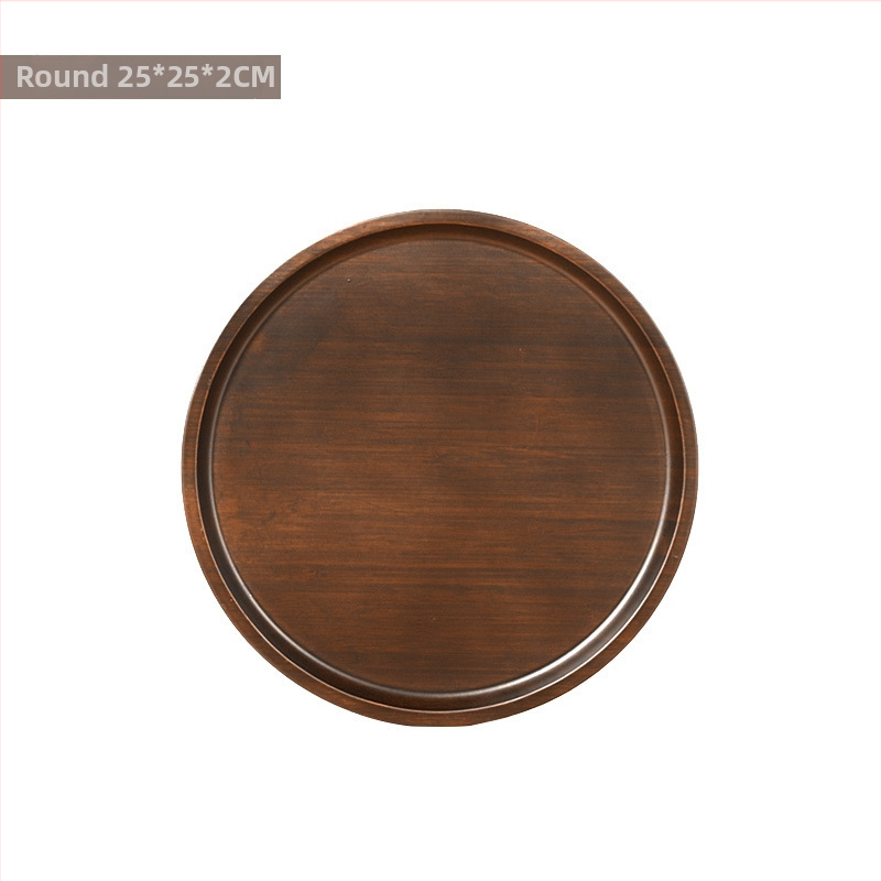 Stačiakampis bambukinis arbatos padėklas su glazūruota paviršiumi, vientisas raštas, naujo Kinų stiliaus, tinkamas viešbučiams ir arbatos serviravimui